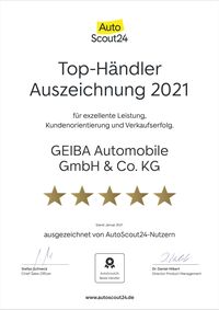 Top-Händler Auszeichnung GEIBA-Automobile bei AutoScout24
